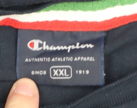 Champion Men's Blue 2XL Italia Sport T-Shirt