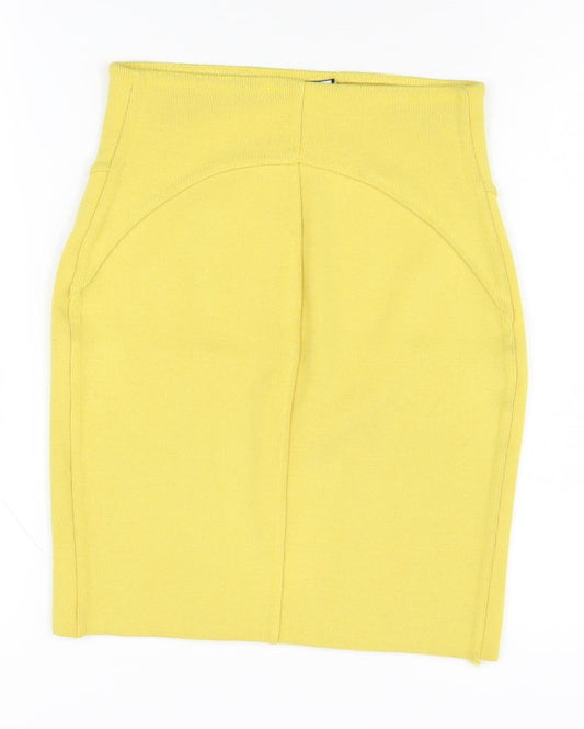 KOOKAI Yellow Bandage Skirt, Size 16, Women's Fashion