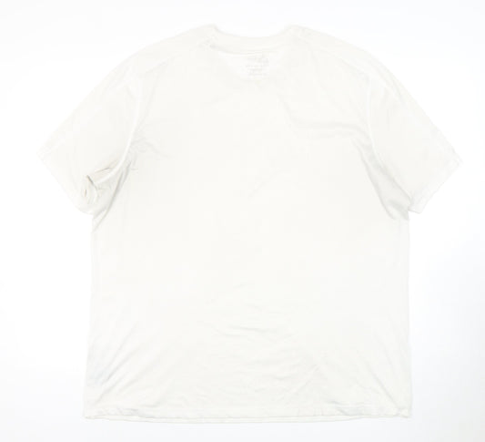 Reebok Men's White 2XL T-Shirt - Breathable Activewear