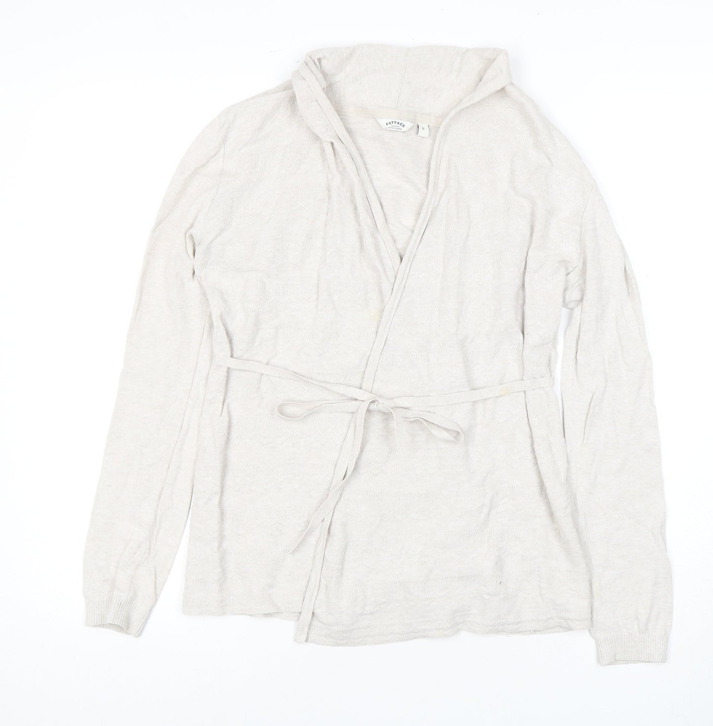 FatFace Women's Beige Wrap Jumper, Size 8