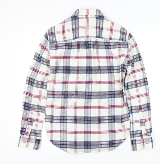 Jack Wills Women's Multicoloured Plaid Button-Up Shirt