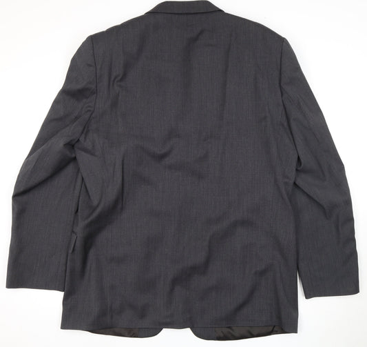 Marlane Grey Men's Wool Blazer, Size 44L