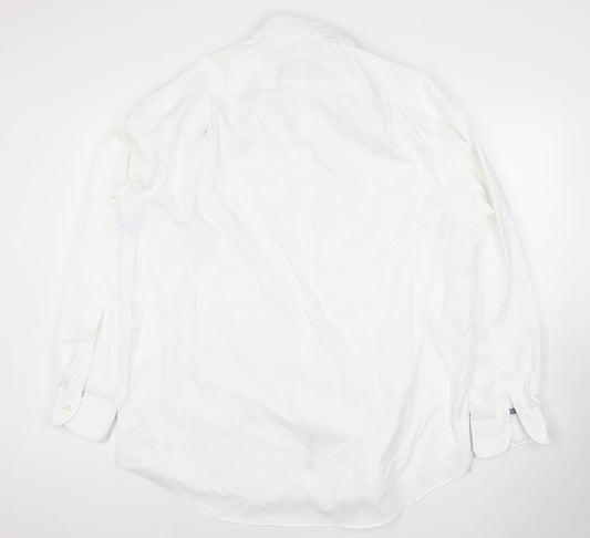 Charles Tyrwhitt Men's White Dress Shirt SS Regular Fit