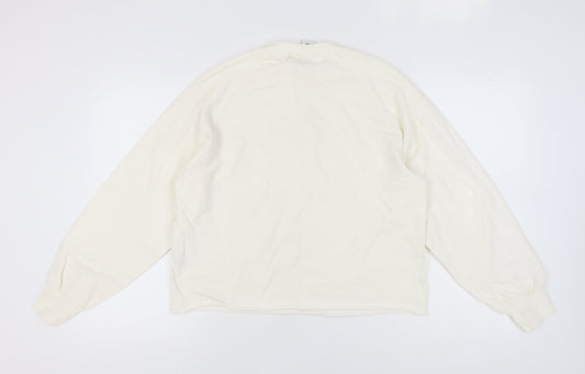 Collusion Women's Ivory Pullover Sweatshirt Size 8
