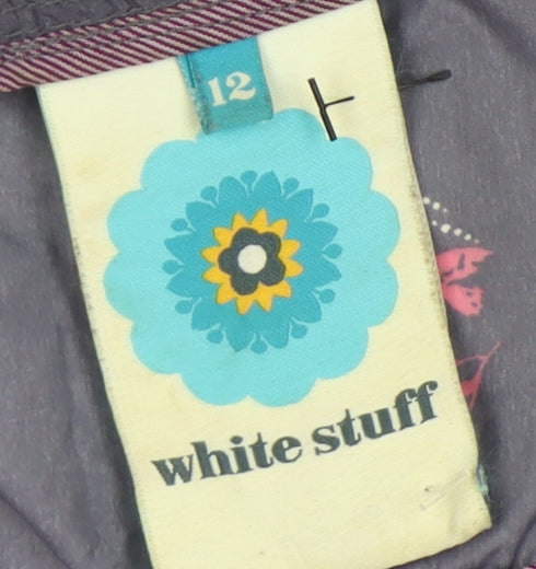 White Stuff Floral Rain Jacket Women's UK 12 Multicoloured