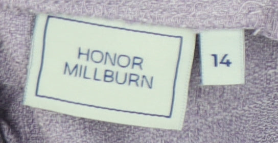 Honor Millburn Women's Purple Trousers Size 14