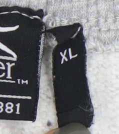 Slazenger Men's Grey XL Sweatpants with Logo and Pockets