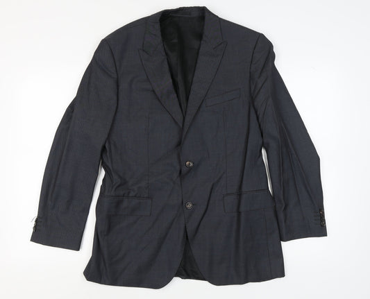 Hugo Boss Men's Black Blazer 40R Classic Jacket