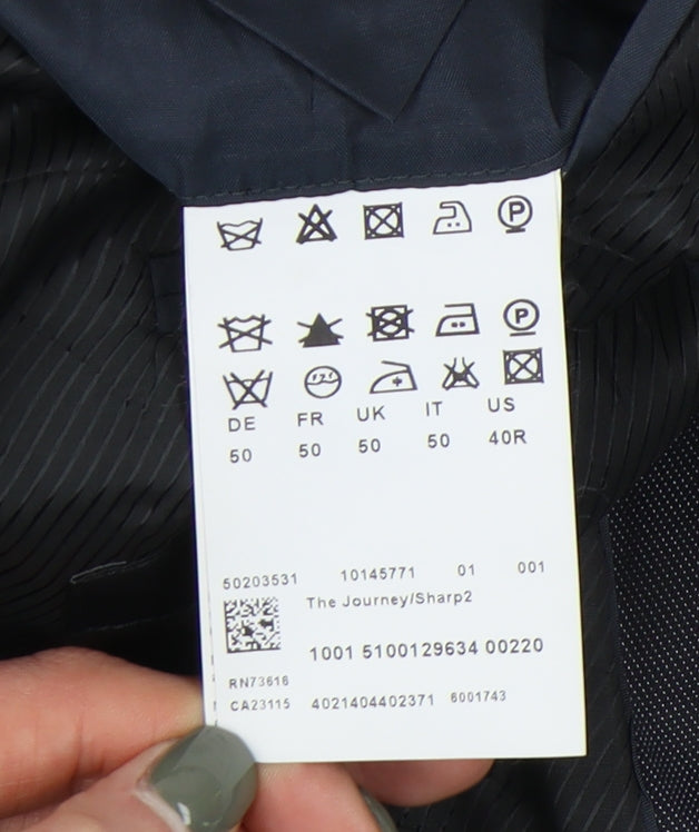 Hugo Boss Men's Black Blazer 40R Classic Jacket