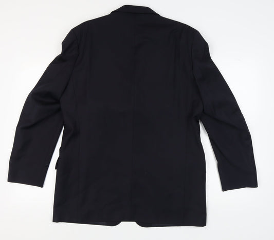 Daniel Hechter Men's Blue Wool Blazer Jacket, Size 42