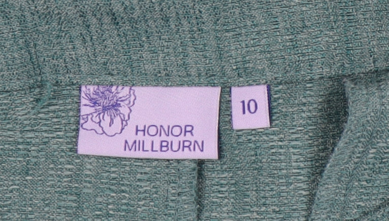 Honor Millburn Women's Green Straight Trousers Size 10