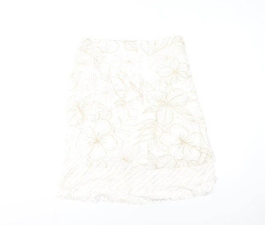 Vila Ivory Floral Women's Skirt Medium