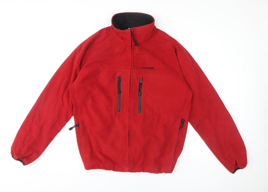 Trespass Men's Red Fleece Jacket L, Waterproof