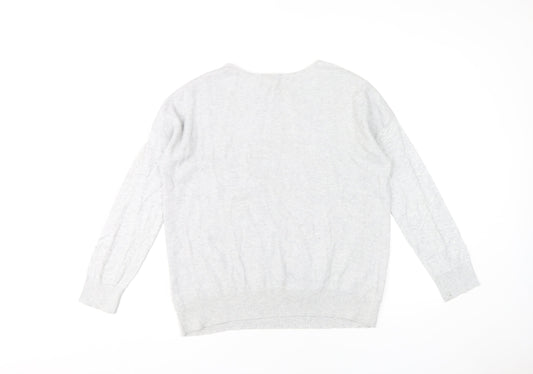 DKNY Women's Grey Pullover Jumper M