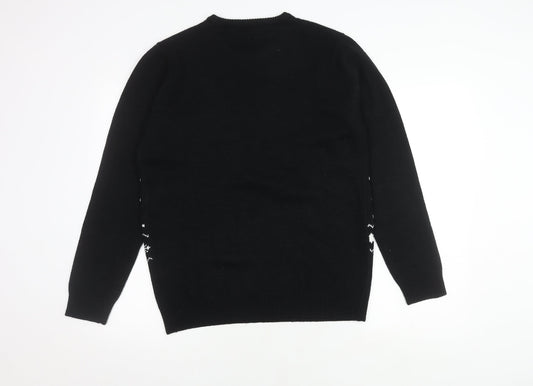 Star Wars Men's Black M Christmas Pullover Jumper