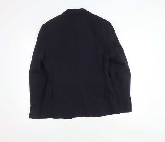 Marks and Spencer Men's Blue Blazer, Size 36S