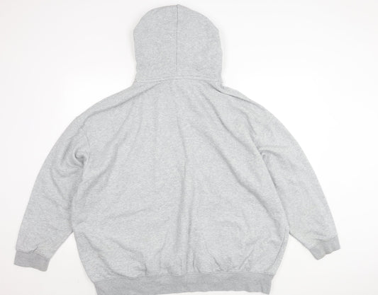Nike Men's Grey XL Pullover Hoodie - Logo, Hooded