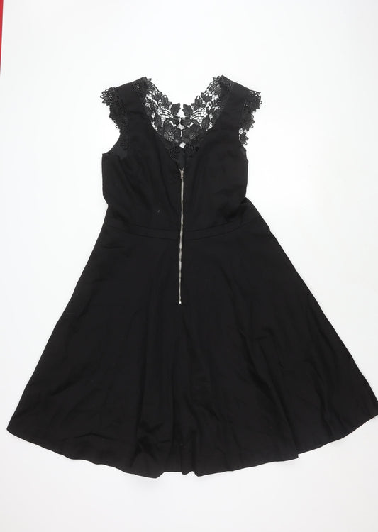 Preen Edition Black Lace Women Sleeveless Dress Size 16