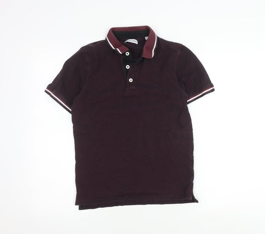 Jack & Jones Men's Purple Polo Shirt, Size S