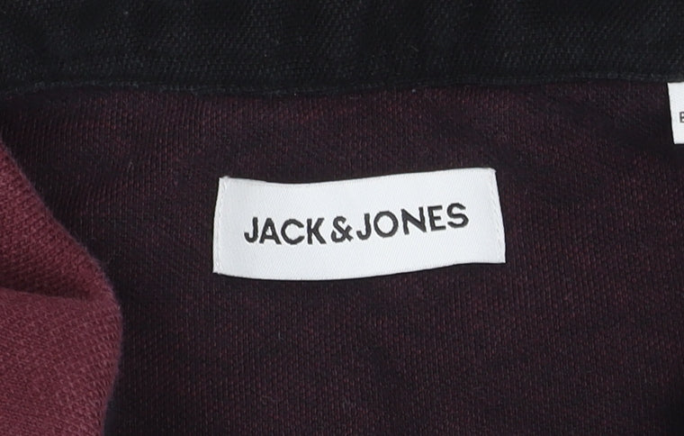 Jack & Jones Men's Purple Polo Shirt, Size S