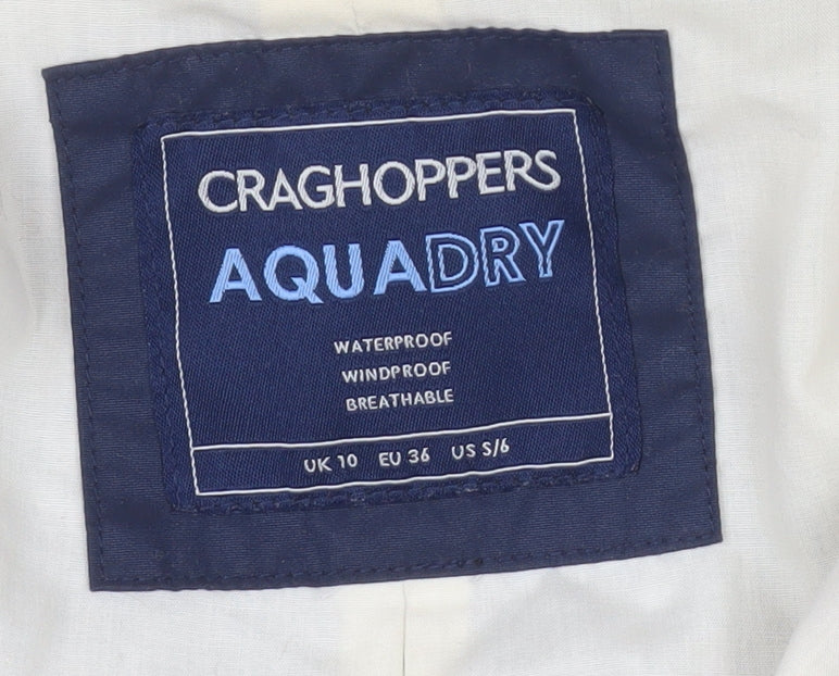 Craghoppers Women's Blue Rain Jacket, Size 10, Waterproof