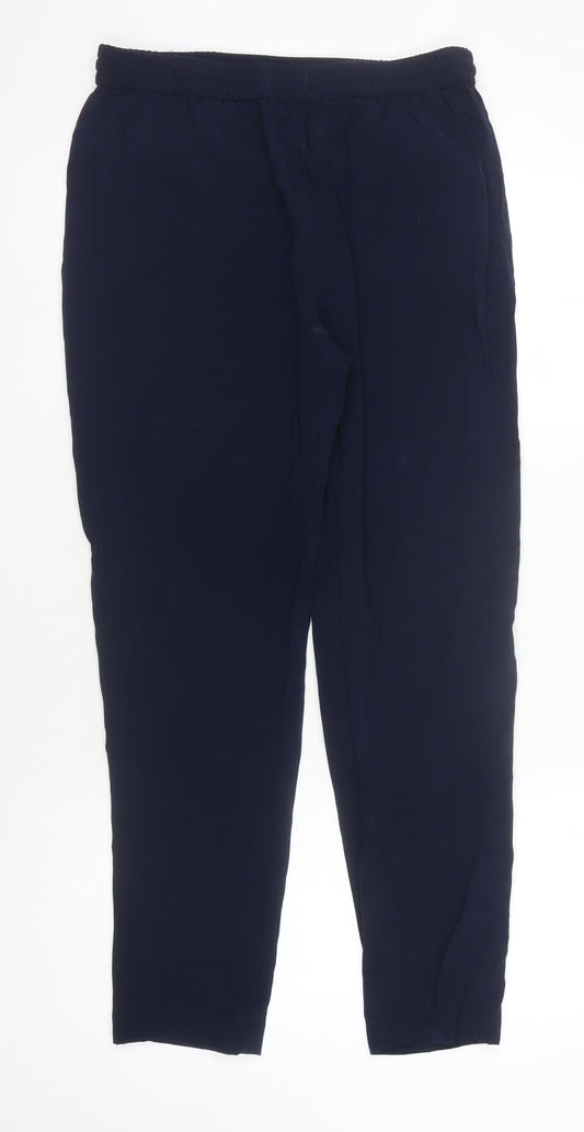 DKNY Women's Blue Relaxed Trousers S