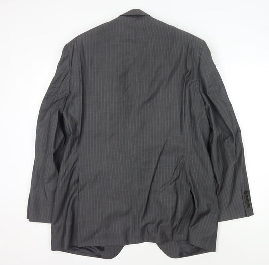 Austin Reed Men's Grey Striped Blazer 44S