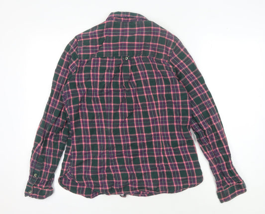 Fat Face Women's Multicoloured Plaid Button-Up Shirt