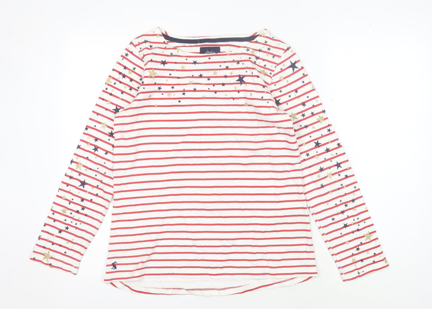 Joules Women's Multicoloured Striped T-Shirt - Size 10