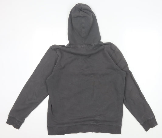 Jack & Jones Men's Grey Hoodie, Size L, Graphic Print