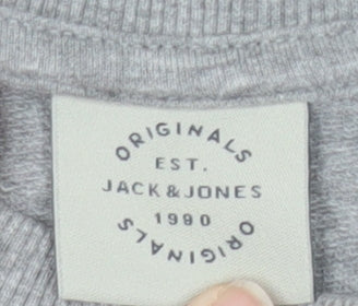 Jack & Jones Men's Grey Sweatshirt Size S