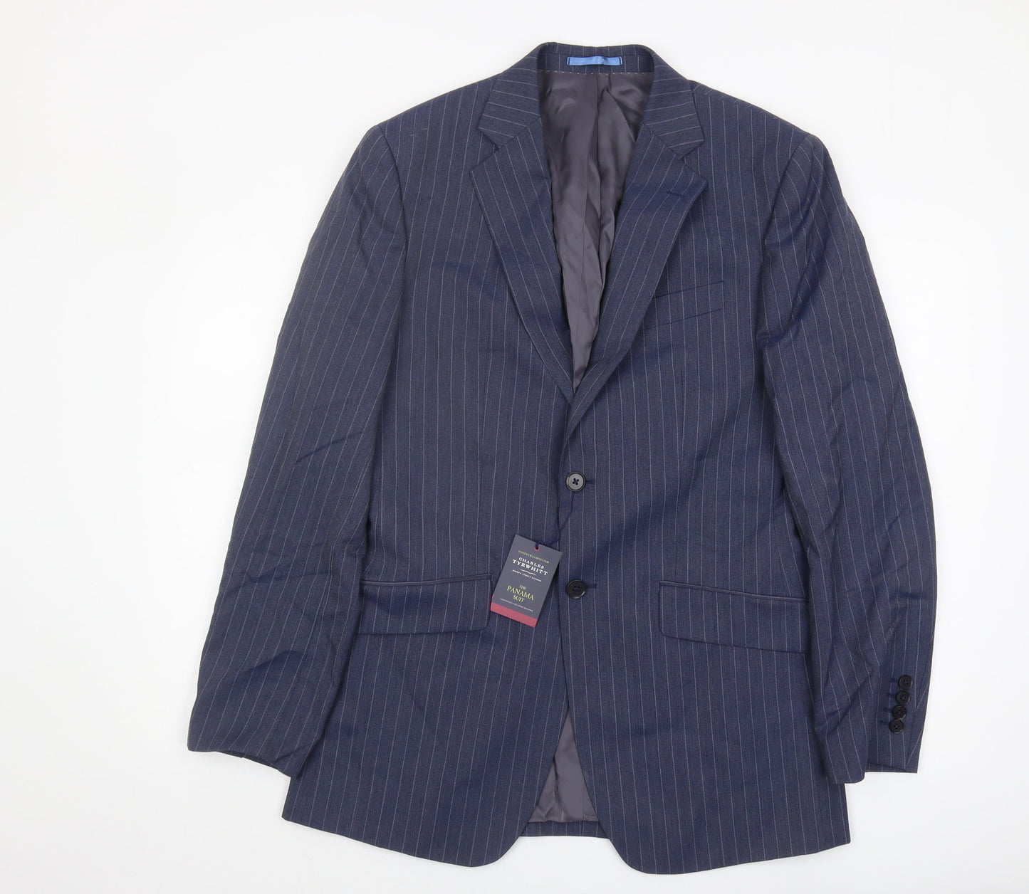 Charles Tyrwhitt Men's Blue Slim Fit Blazer 38L