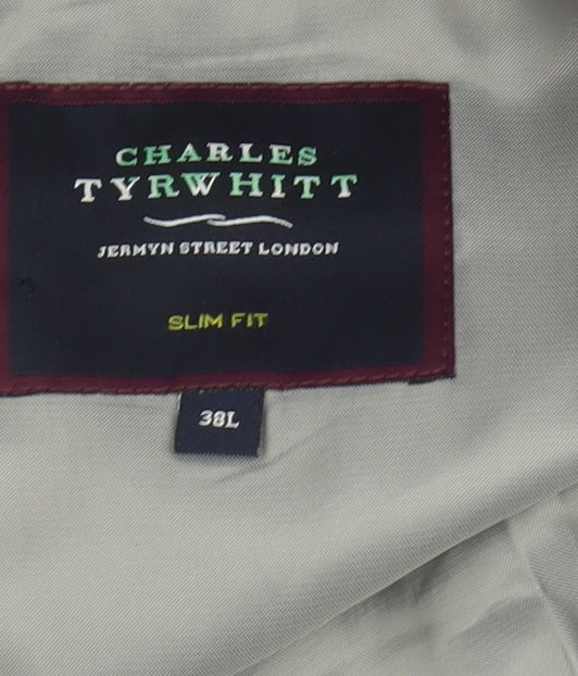 Charles Tyrwhitt Men's Blue Slim Fit Blazer 38L