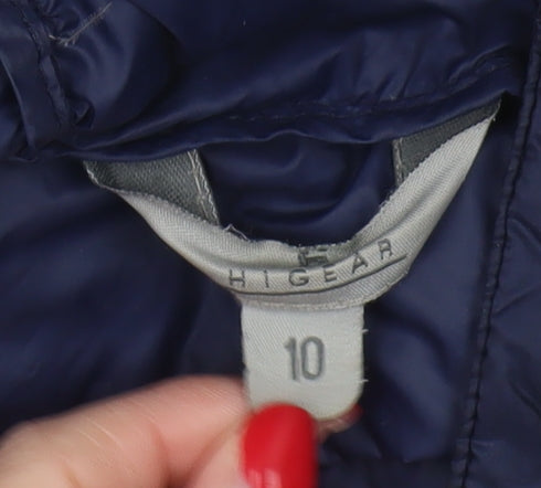 Hi Gear Unisex Adults Blue Puffer Jacket Size 10