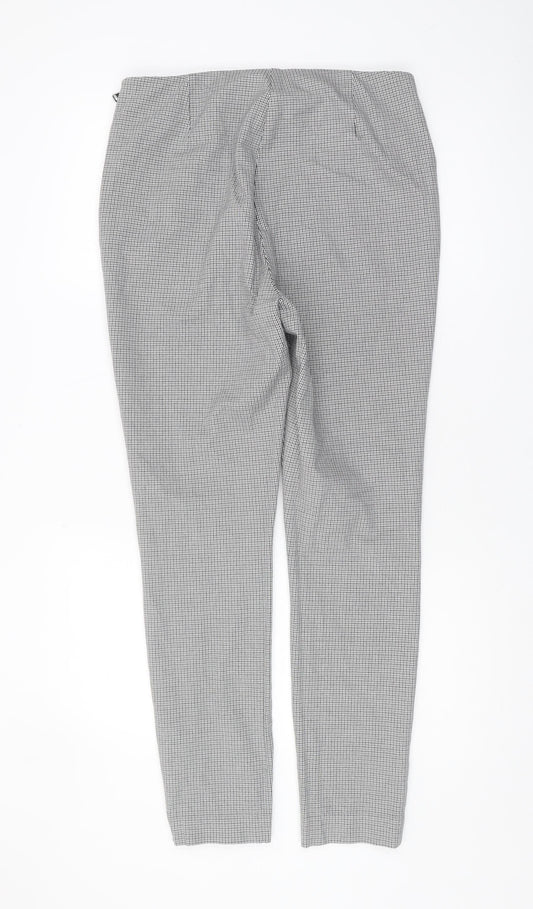 Marks and Spencer Women's Black Check Trousers Size 14
