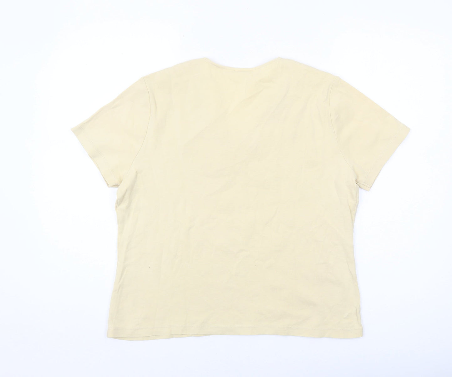 Eastex Women's Beige Embroidered Top Size 16