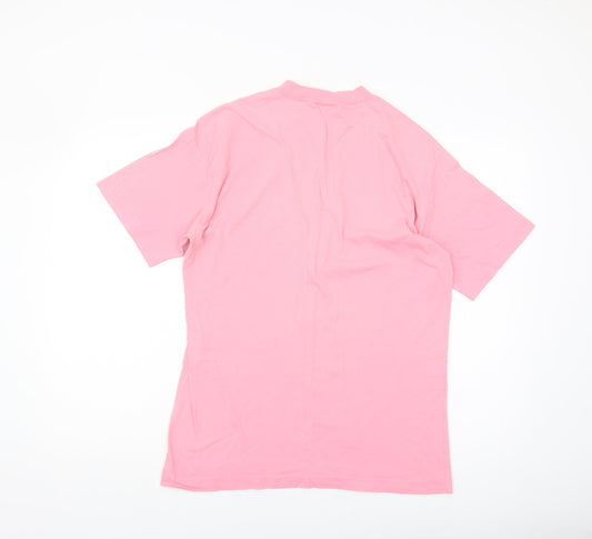 Womens UK Size S United Colors of Benetton Pink Cotton T-Shirt