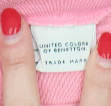 United Colors of Benetton Women's Pink T-Shirt S