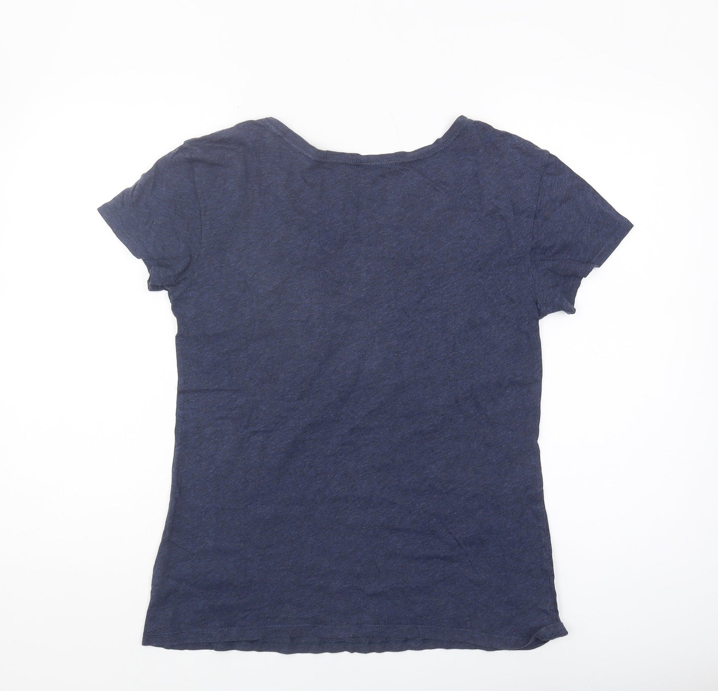 Gap Women's Blue Basic T-Shirt, Size S, Round Neck