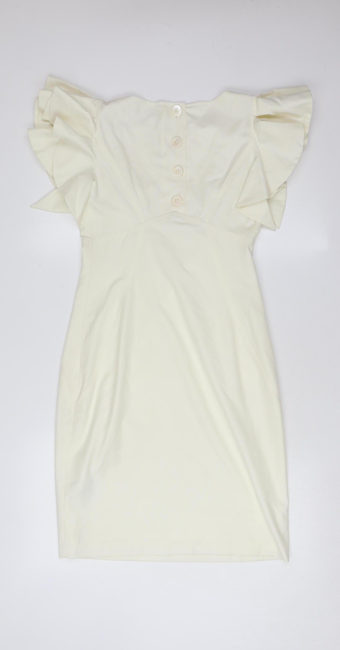 Ted Baker Women's Ivory Flutter Sleeve Shift Dress