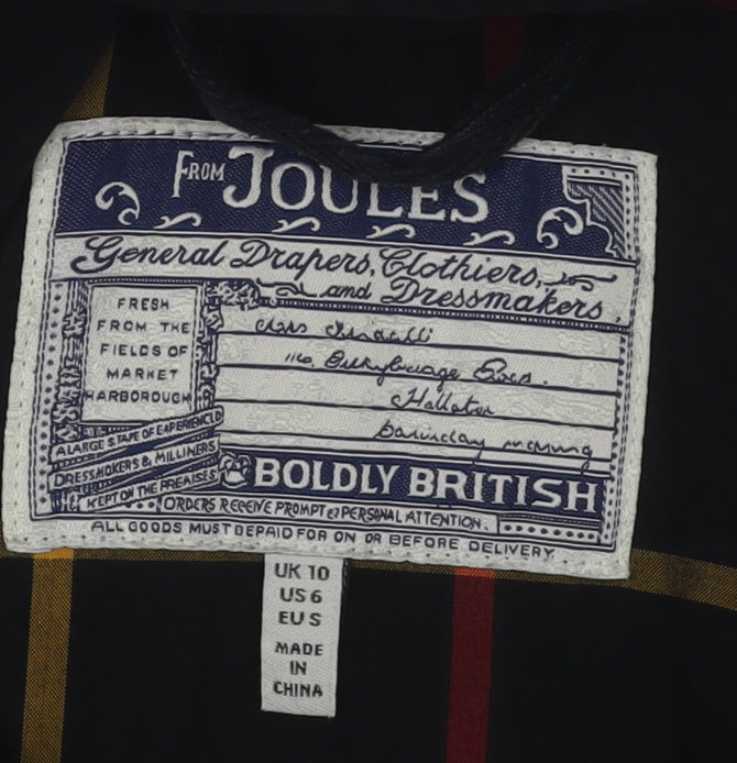 Joules Women's Black Quilted Jacket Size 10