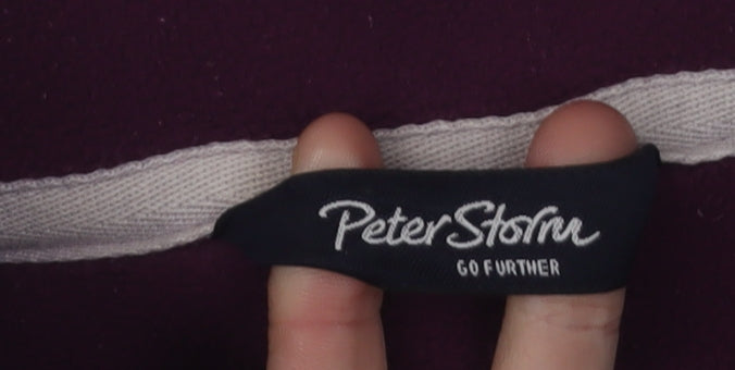 Peter Storm Women's Purple Fleece Jacket Size 12