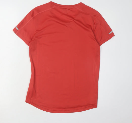 Adidas Women's Red Running T-Shirt, Size S, Reflective