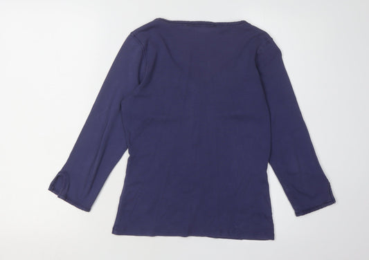 Boden Women's Purple T-Shirt Size 10 Regular Fit