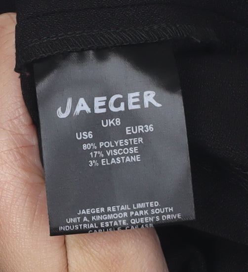 Jaeger Women's Black Sleeveless Dress Size 8