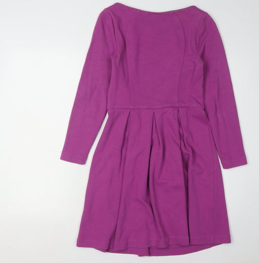 Boden Women's Purple Fit & Flare Dress Size 8P