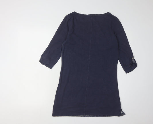 White Stuff Women's Blue Size 10 3/4 Sleeve Dress