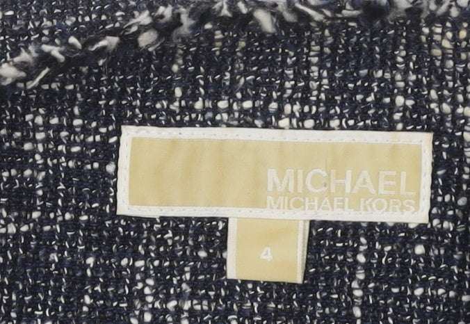 Michael Kors Women's Blue Bouclé Blazer Size 6