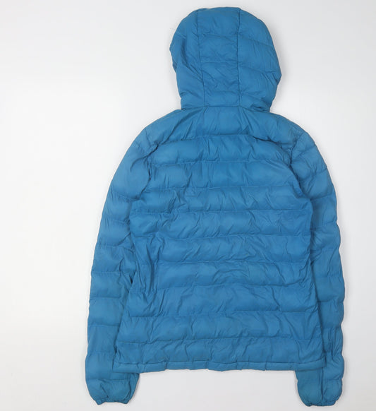 Mountain Warehouse Women's Blue Puffer Jacket UK 8
