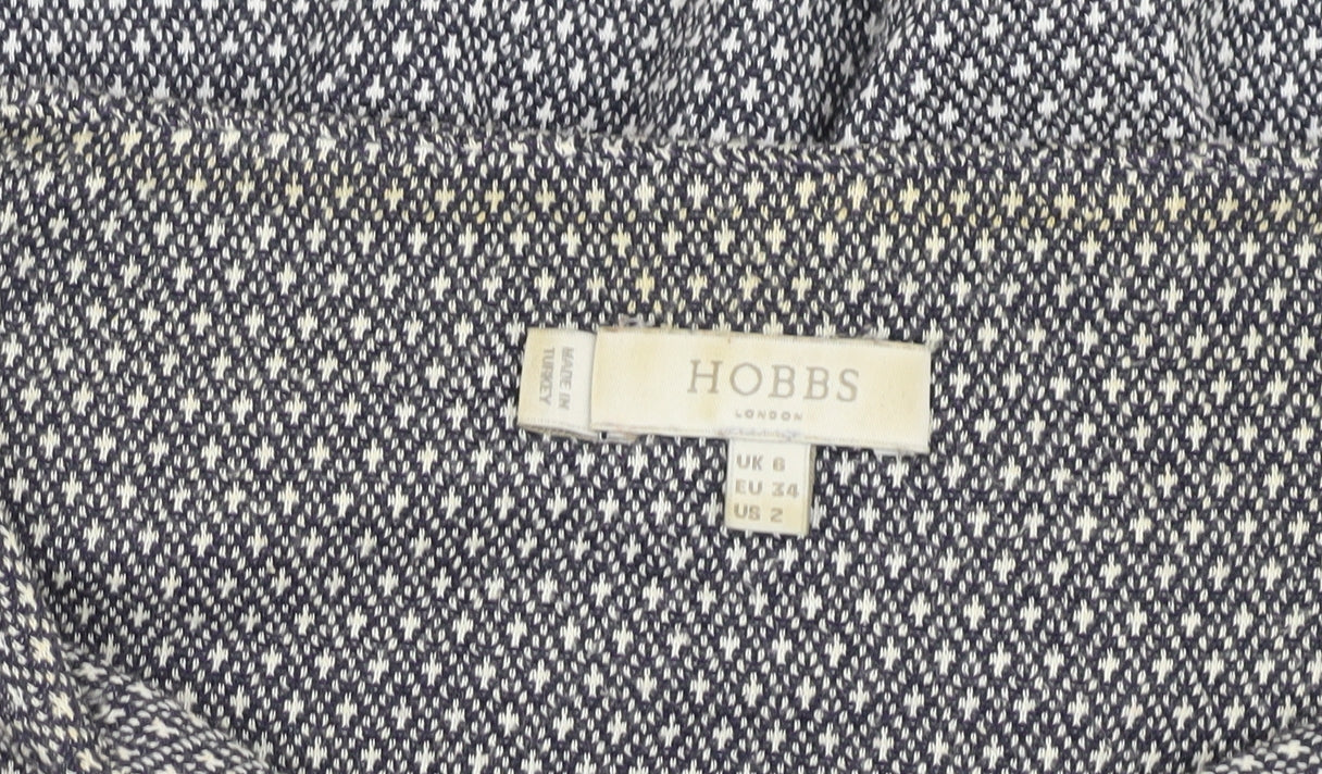 Hobbs Womens Grey Fit & Flare Dress Size 8